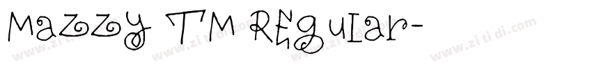 Mazzy TM Regular字体转换